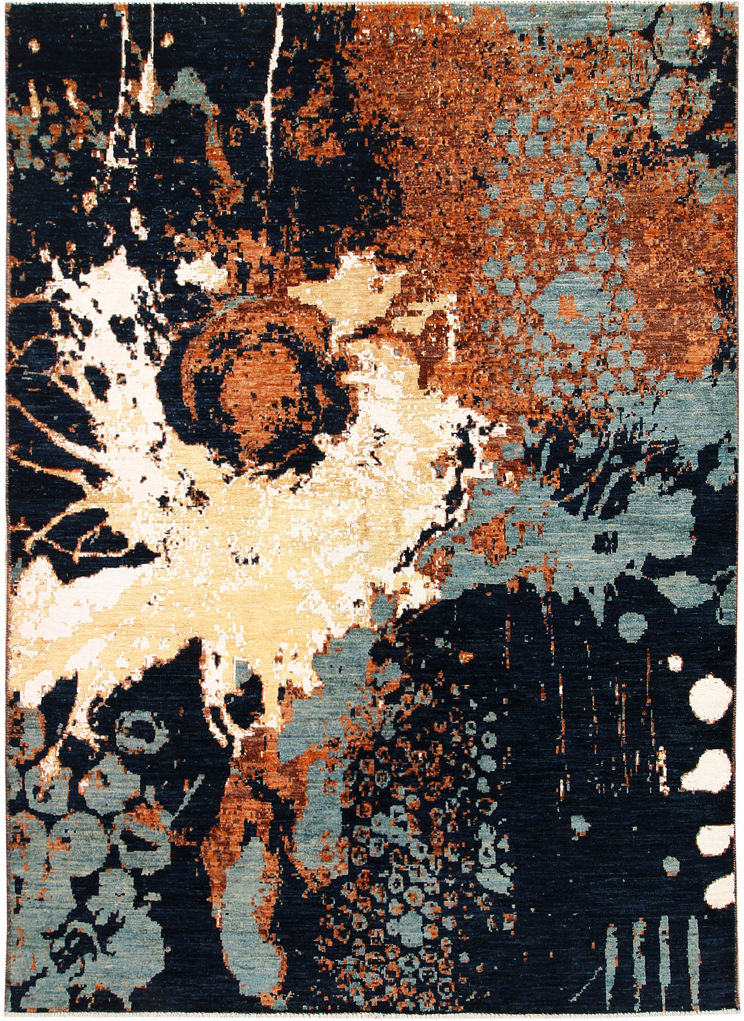 Multi Colored Abstract 5' 7 x 7' 9 - No. 66238 - ALRUG Rug Store