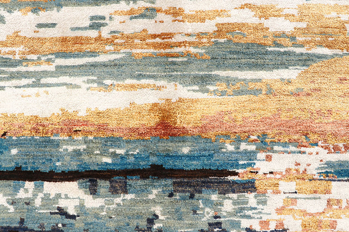 Multi Colored Abstract 6' 4 x 9' 9 - No. 66239 - ALRUG Rug Store