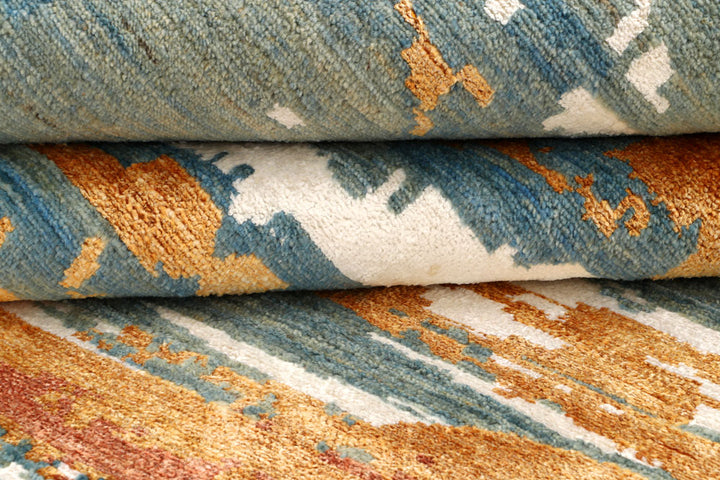 Multi Colored Abstract 6' 4 x 9' 9 - No. 66239 - ALRUG Rug Store