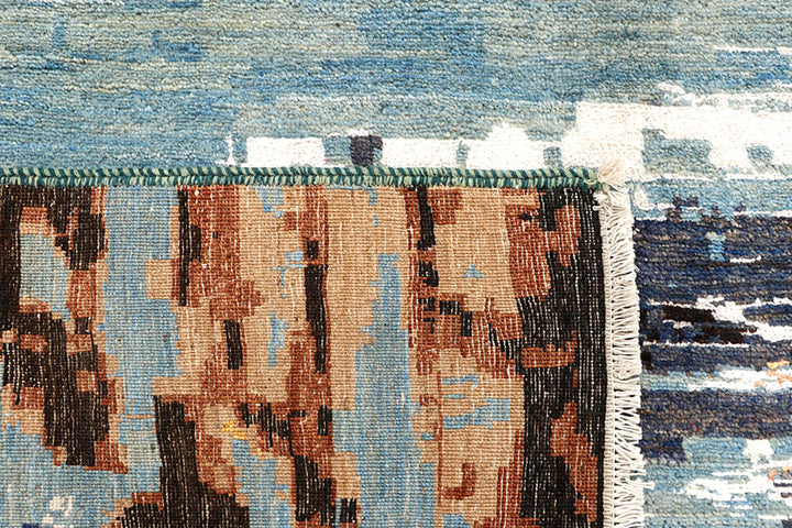 Multi Colored Abstract 6' 4 x 9' 9 - No. 66239 - ALRUG Rug Store