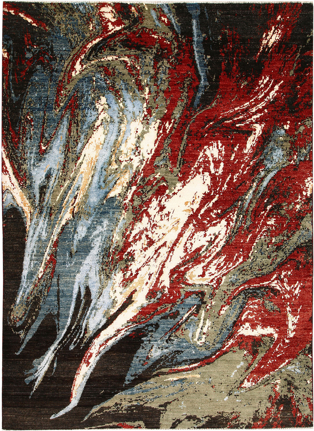 Multi Colored Abstract 5' 8 x 7' 10 - No. 66241 - ALRUG Rug Store