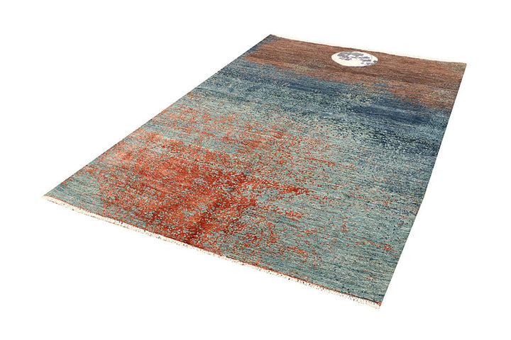 Multi Colored Abstract 5'  1" x 8' " - No. QA68030