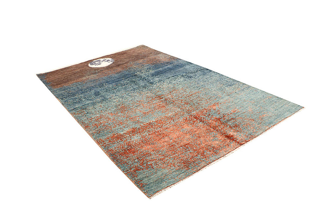 Multi Colored Abstract 5'  1" x 8' " - No. QA68030