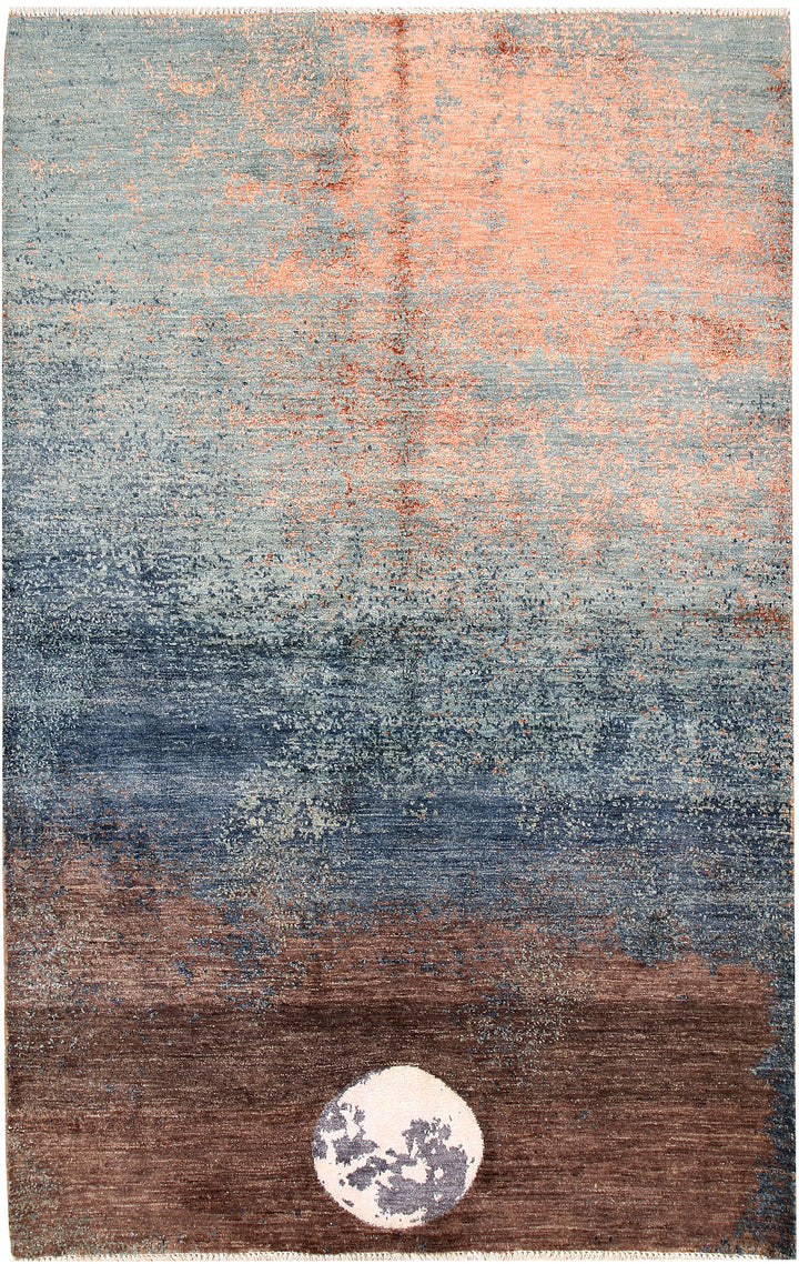 Multi Colored Abstract 5'  1" x 8' " - No. QA68030