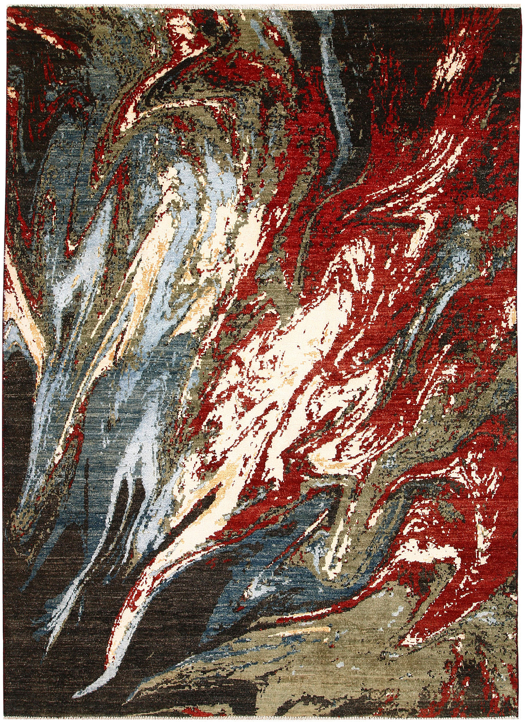 Multi Colored Abstract 5' 8 x 7' 9 - No. 66243 - ALRUG Rug Store