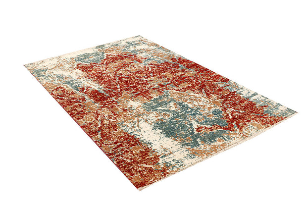 Multi Colored Abstract 3' 10 x 5' 9 - No. 66244 - ALRUG Rug Store