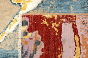 Multi Colored Abstract 4' 1 x 6' 5 - No. 66245 - ALRUG Rug Store