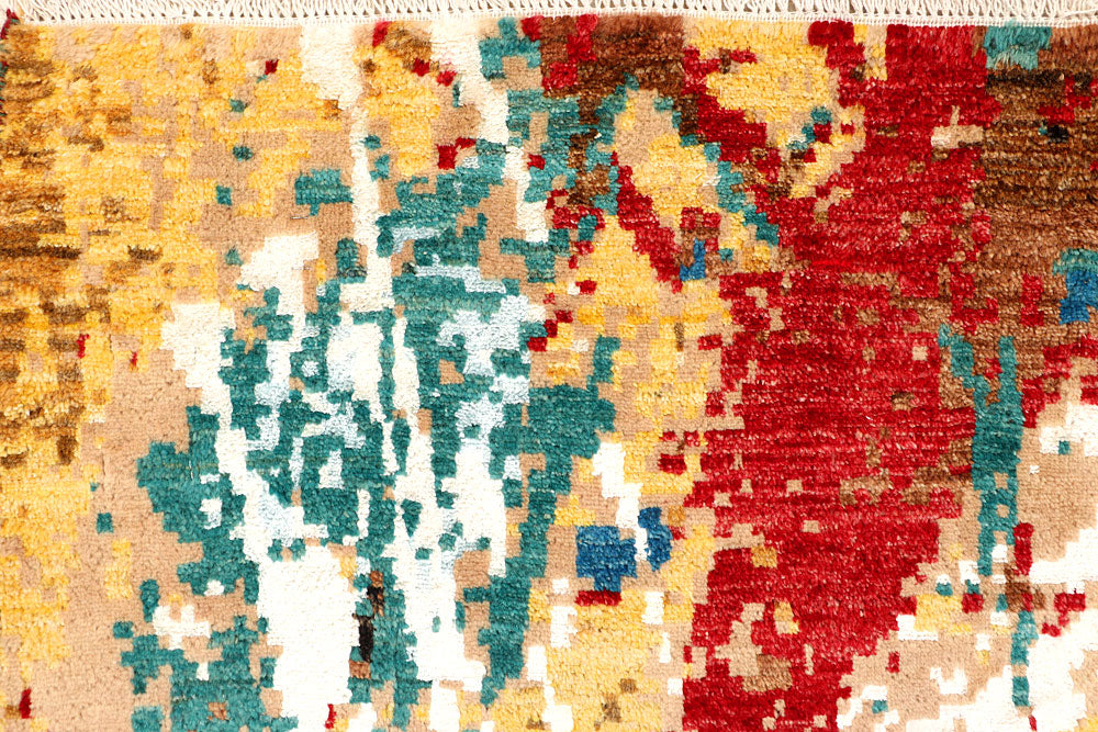 Multi Colored Abstract 5' 1 x 8' 2 - No. 66253 - ALRUG Rug Store