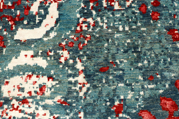 Multi Colored Abstract 6'  7" x 9'  9" - No. QA91863