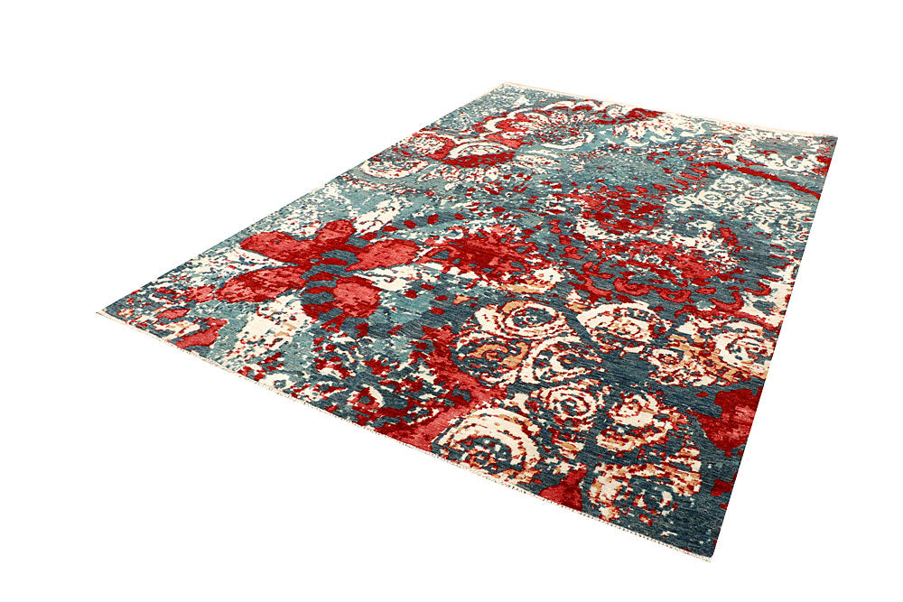 Multi Colored Abstract 6' 7 x 9' 9 - No. 66254 - ALRUG Rug Store