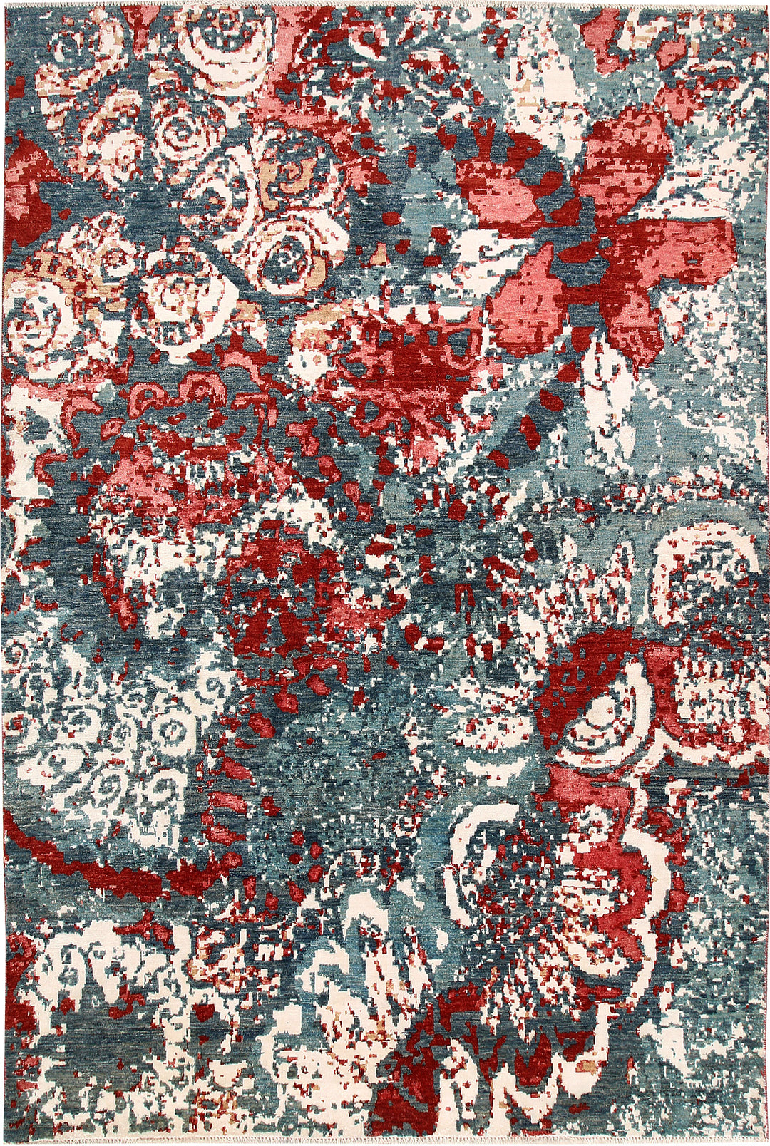 Multi Colored Abstract 6' 7 x 9' 9 - No. 66254 - ALRUG Rug Store