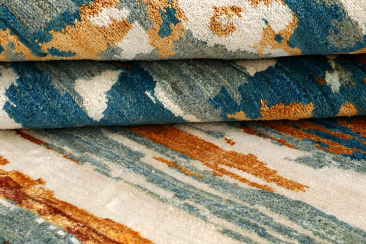 Multi Colored Abstract 6' 2 x 9' 3 - No. 66255 - ALRUG Rug Store