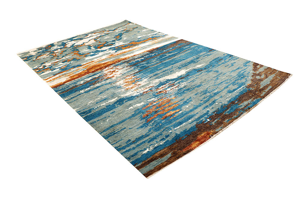 Multi Colored Abstract 6' 2 x 9' 3 - No. 66255 - ALRUG Rug Store