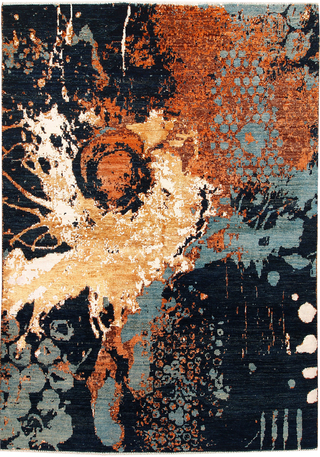 Multi Colored Abstract 5' 7 x 7' 10 - No. 66256 - ALRUG Rug Store