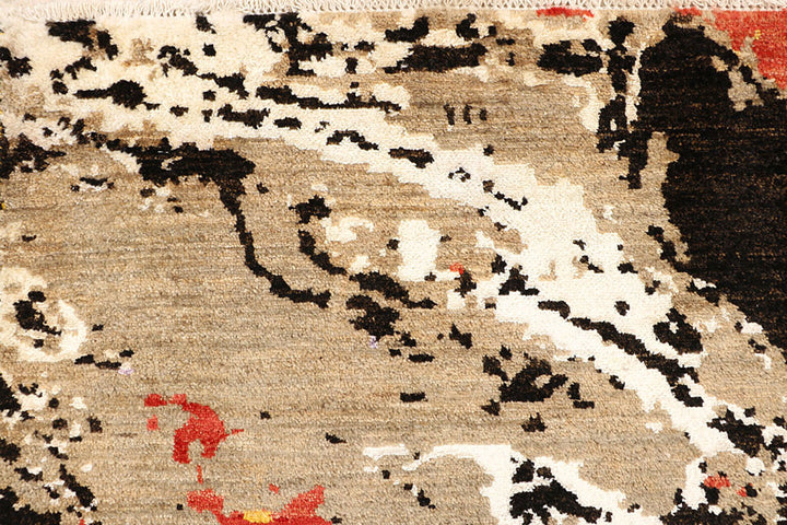 Multi Colored Abstract 5'  2" x 8'  3" - No. QA52952