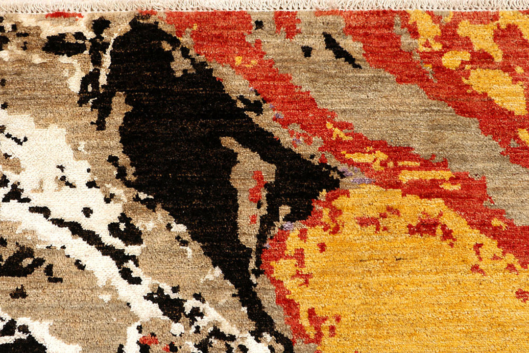 Multi Colored Abstract 5'  2" x 8'  3" - No. QA52952