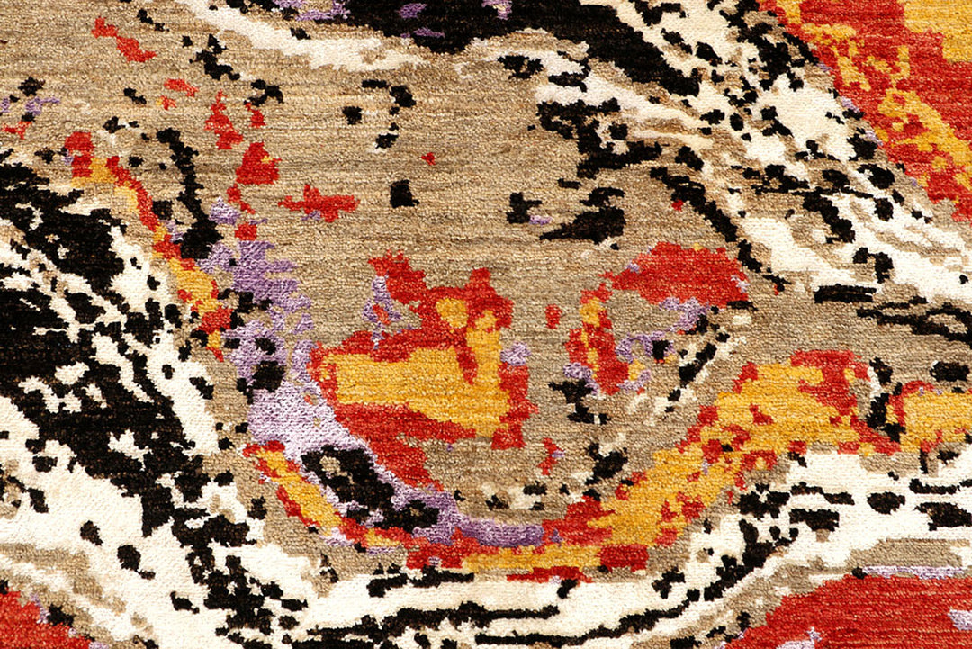 Multi Colored Abstract 5'  2" x 8'  3" - No. QA52952