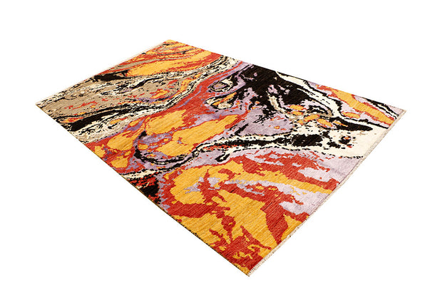 Multi Colored Abstract 5' 2 x 8' 3 - No. 66257 - ALRUG Rug Store