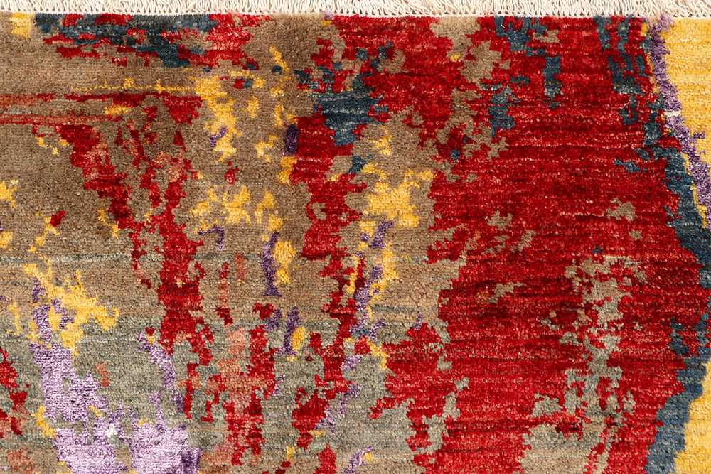 Multi Colored Abstract 6' 1 x 9' 1 - No. 66259 - ALRUG Rug Store