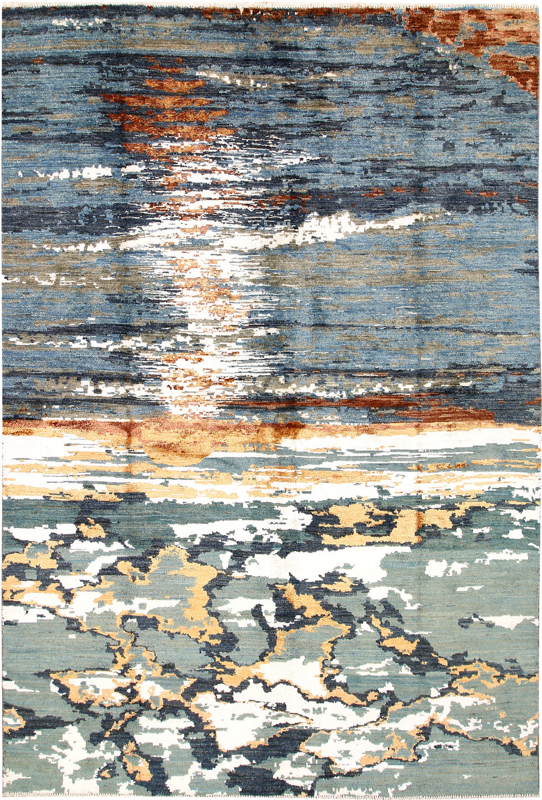 Multi Colored Abstract 6' 3 x 9' 3 - No. 66261 - ALRUG Rug Store