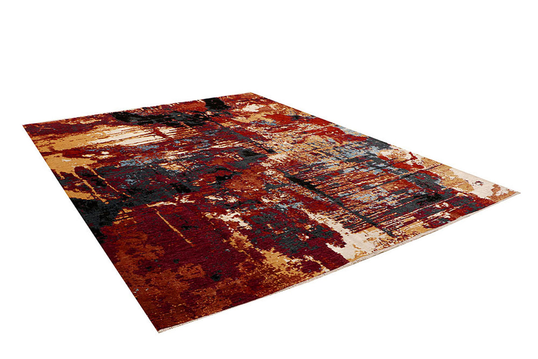 Multi Colored Abstract 7'  11" x 9'  7" - No. QA33234