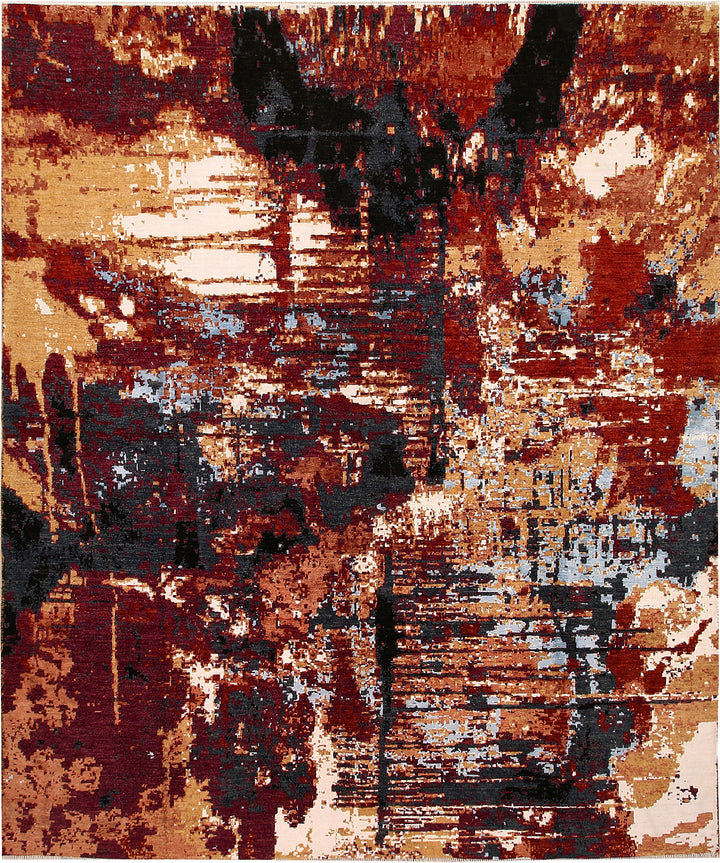 Multi Colored Abstract 7' 11 x 9' 7 - No. 66262 - ALRUG Rug Store