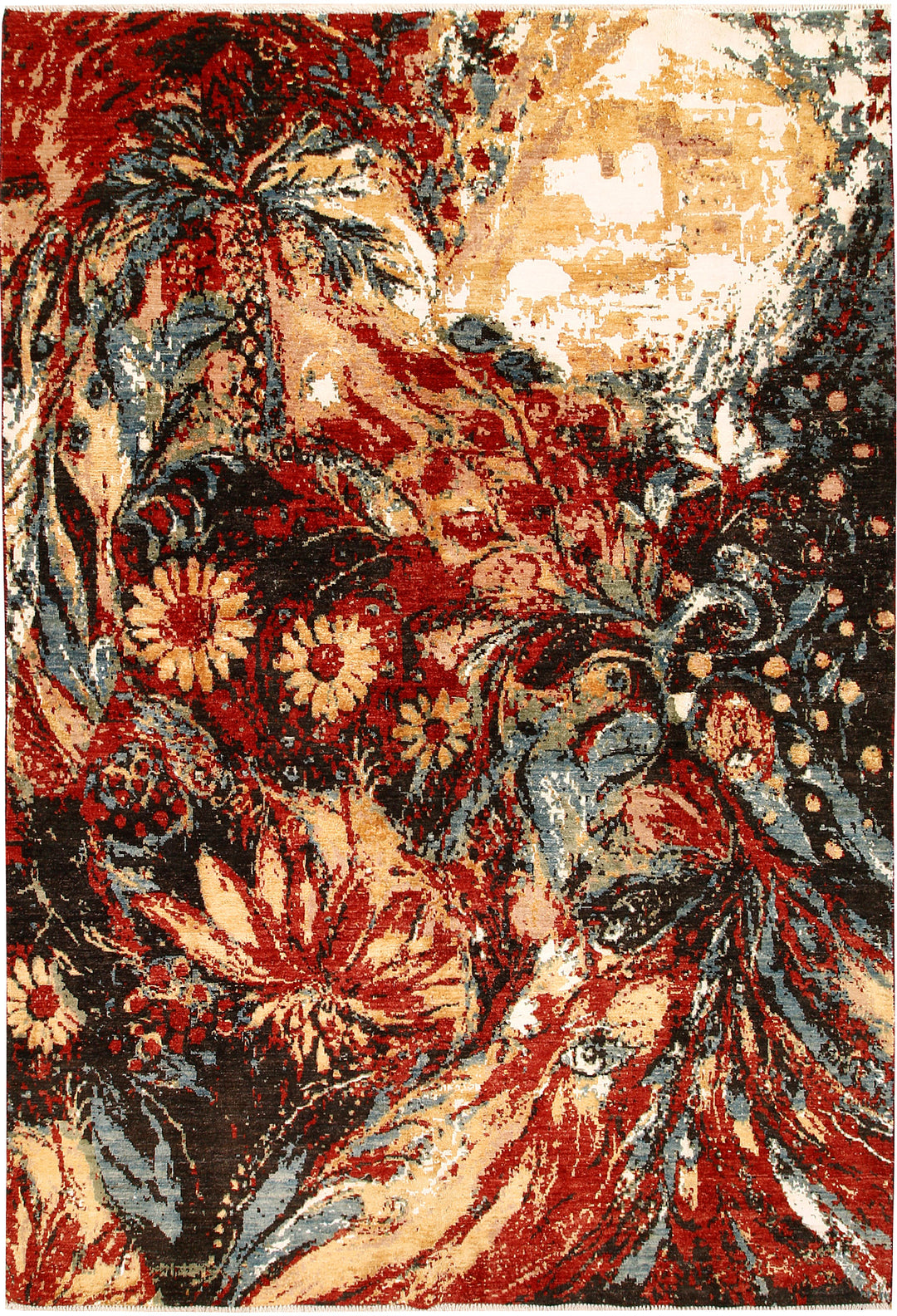 Multi Colored Abstract 6' 7 x 9' 8 - No. 66264 - ALRUG Rug Store