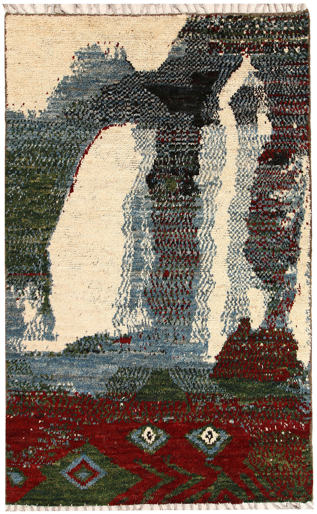 Multi Colored Abstract 5' 3 x 8' 3 - No. 66273 - ALRUG Rug Store