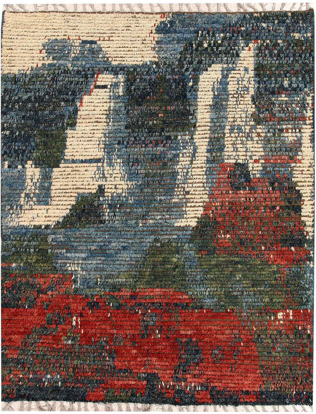 Multi Colored Abstract 5' 4 x 6' 8 - No. 66302 - ALRUG Rug Store