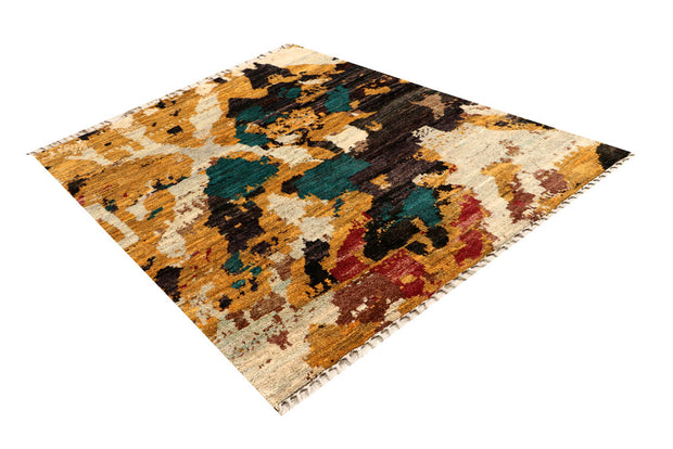 Multi Colored Abstract 5' x 6' 4 - No. 66304 - ALRUG Rug Store