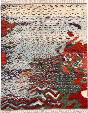 Multi Colored Abstract 5' 5 x 6' 7 - No. 66309 - ALRUG Rug Store
