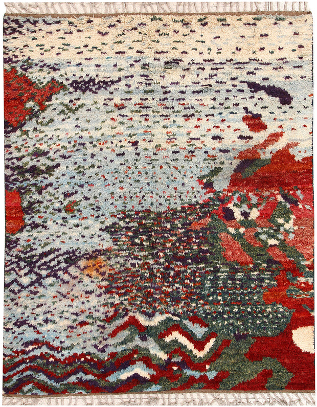 Multi Colored Abstract 5' 5 x 6' 7 - No. 66309 - ALRUG Rug Store