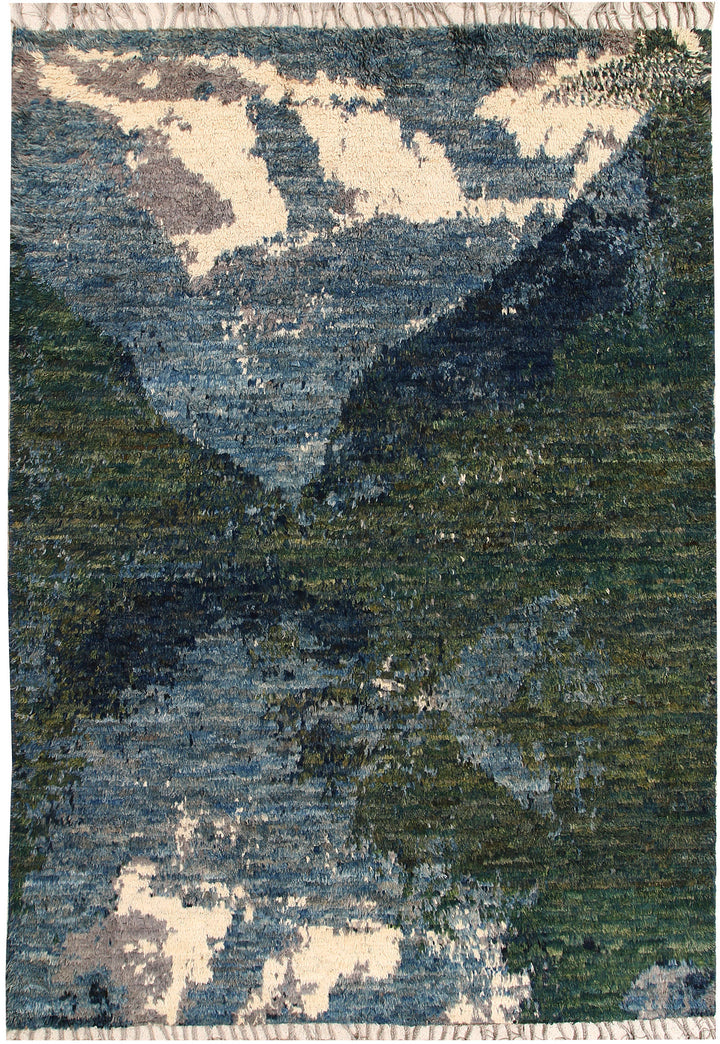 Multi Colored Abstract 6' 6 x 9' 5 - No. 66310 - ALRUG Rug Store