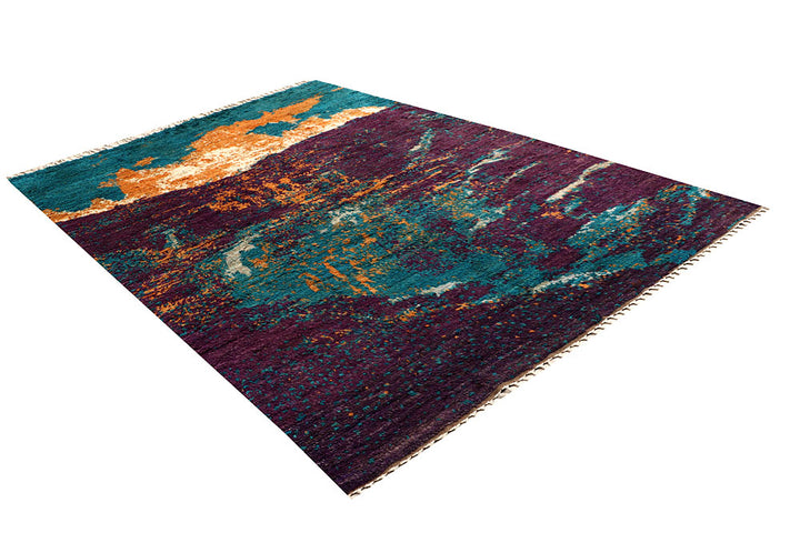 Multi Colored Abstract 6' 7 x 9' 8 - No. 66315 - ALRUG Rug Store
