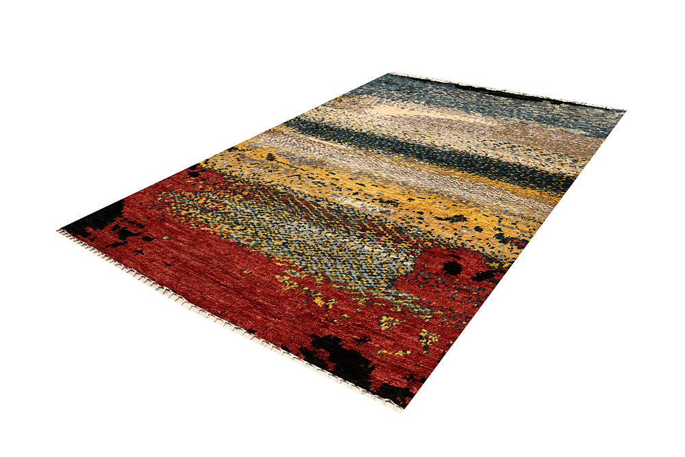 Multi Colored Abstract 6' 7 x 9' 8 - No. 66316 - ALRUG Rug Store