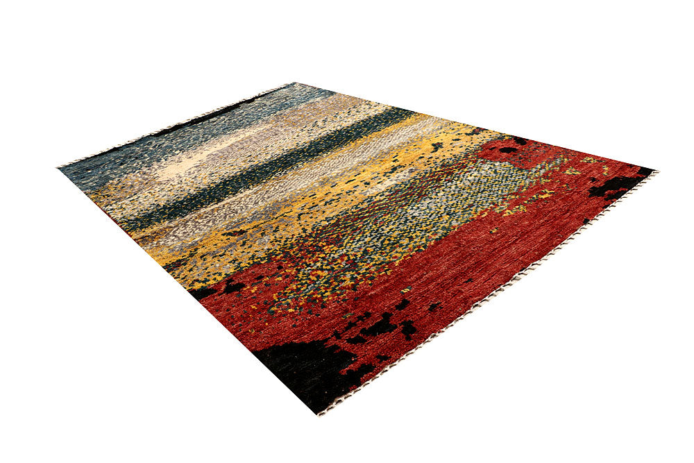 Multi Colored Abstract 6' 7 x 9' 8 - No. 66316 - ALRUG Rug Store
