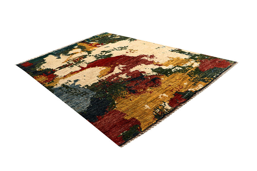 Multi Colored Abstract 6' 8 x 9' 5 - No. 66317 - ALRUG Rug Store