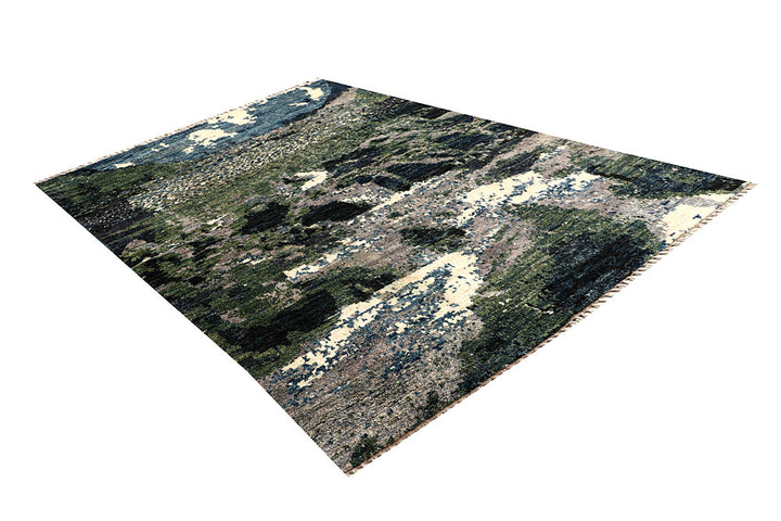 Multi Colored Abstract 6' 8 x 9' 9 - No. 66318 - ALRUG Rug Store