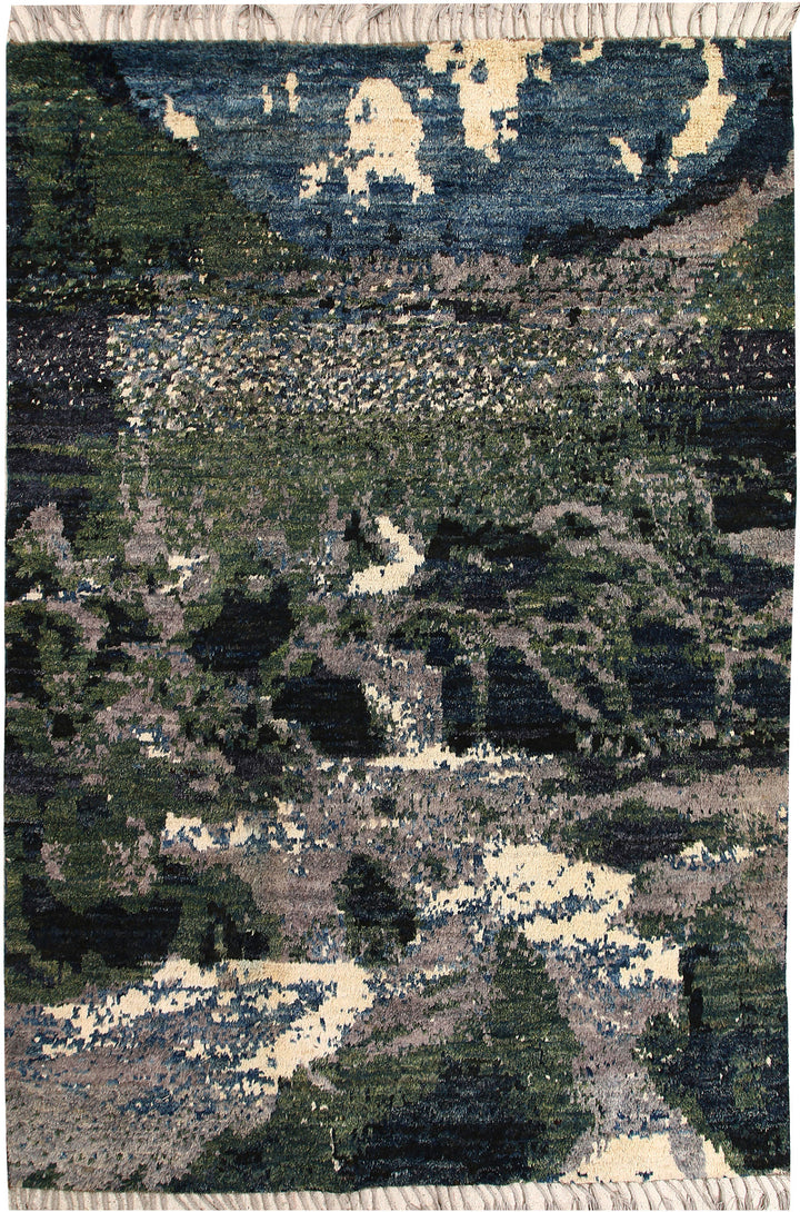 Multi Colored Abstract 6' 8 x 9' 9 - No. 66318 - ALRUG Rug Store