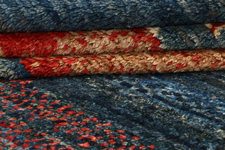 Multi Colored Abstract 6' 4 x 9' 7 - No. 66319 - ALRUG Rug Store