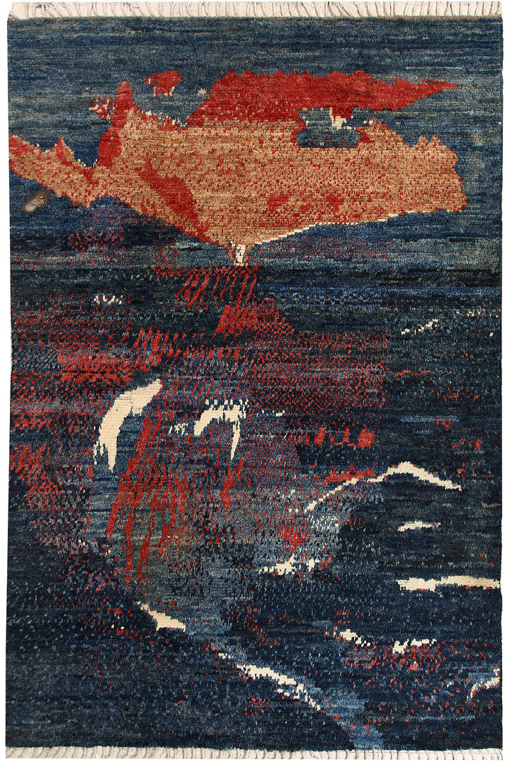 Multi Colored Abstract 6' 4 x 9' 7 - No. 66319 - ALRUG Rug Store