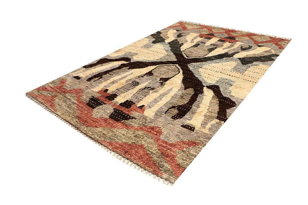 Multi Colored Abstract 6' 8 x 10' - No. 66320 - ALRUG Rug Store