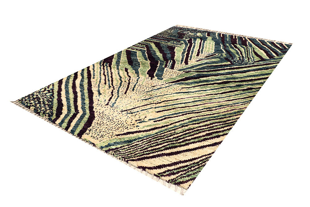 Multi Colored Abstract 6' 8 x 9' 7 - No. 66321 - ALRUG Rug Store