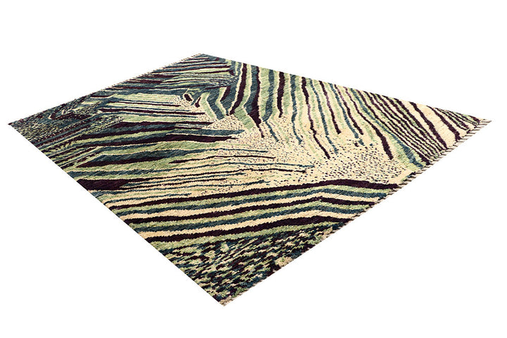 Multi Colored Abstract 6' 8 x 9' 7 - No. 66321 - ALRUG Rug Store