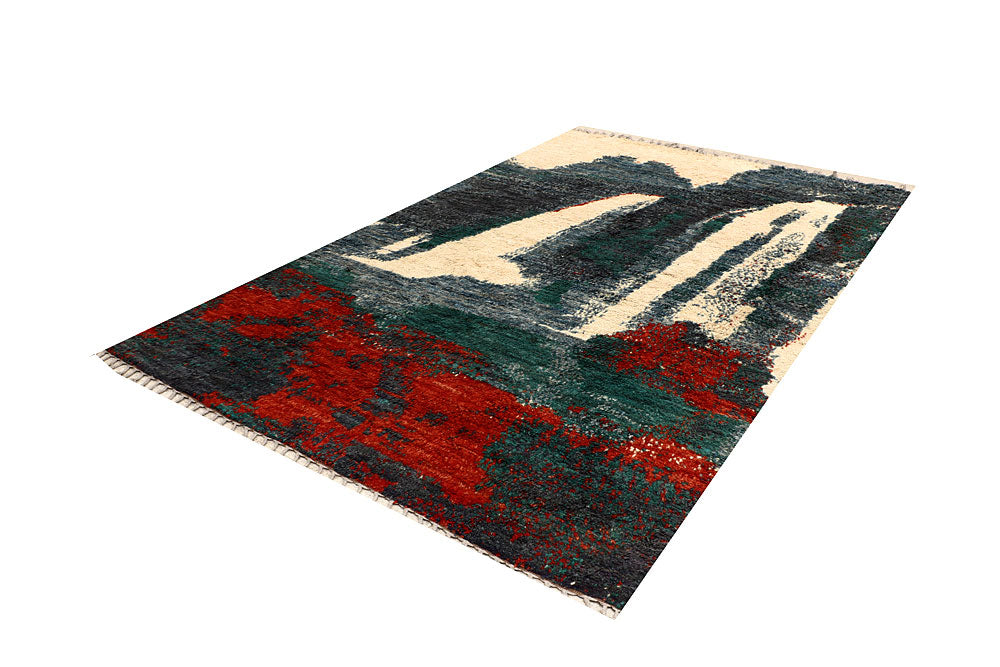 Multi Colored Abstract 5' 9 x 9' 9 - No. 66322 - ALRUG Rug Store