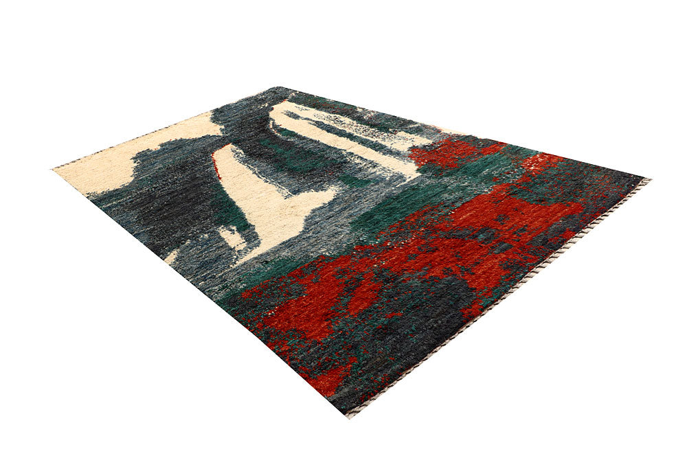 Multi Colored Abstract 5' 9 x 9' 9 - No. 66322 - ALRUG Rug Store