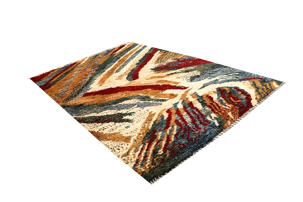 Multi Colored Abstract 6' 9 x 9' 6 - No. 66323 - ALRUG Rug Store