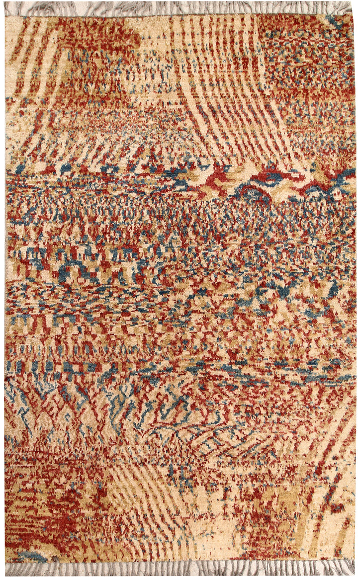 Multi Colored Abstract 6' 6 x 9' 6 - No. 66324 - ALRUG Rug Store