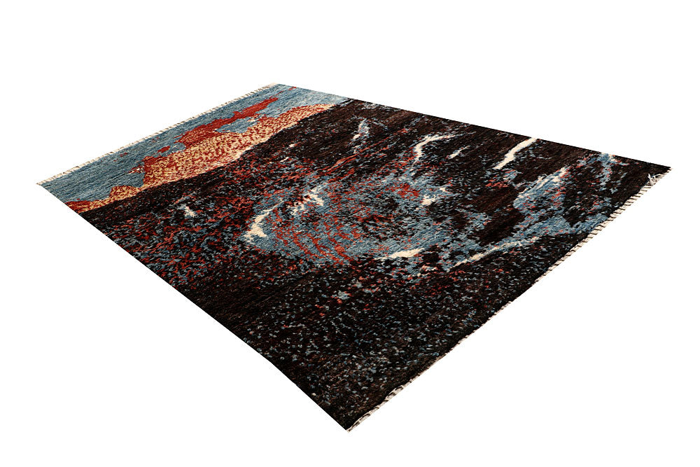 Multi Colored Abstract 6' 7 x 9' 9 - No. 66325 - ALRUG Rug Store