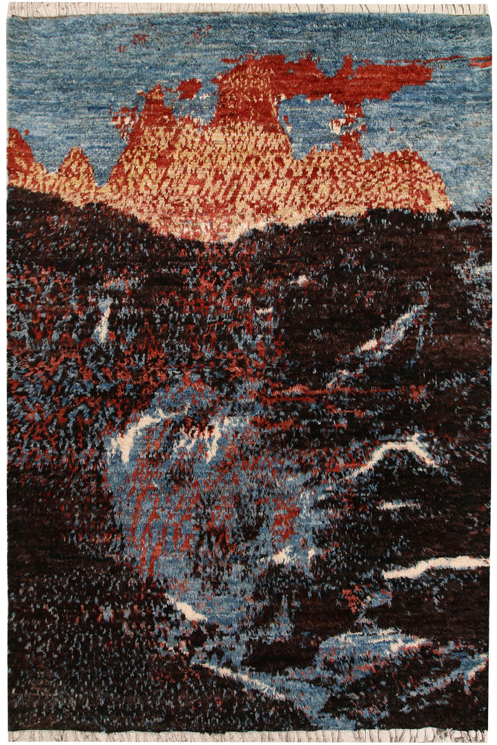 Multi Colored Abstract 6' 7 x 9' 9 - No. 66325 - ALRUG Rug Store